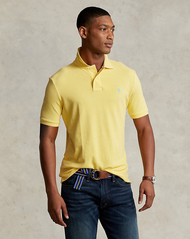 POLO DE PIQUÉ CUSTOM SLIM FIT CORN YELLOW