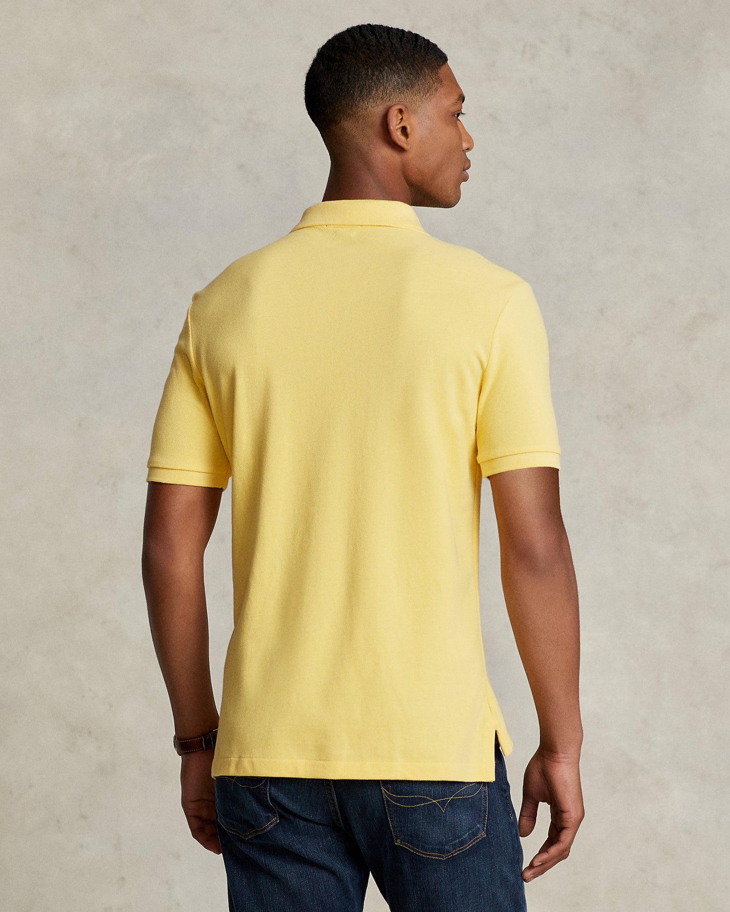 POLO DE PIQUÉ CUSTOM SLIM FIT CORN YELLOW