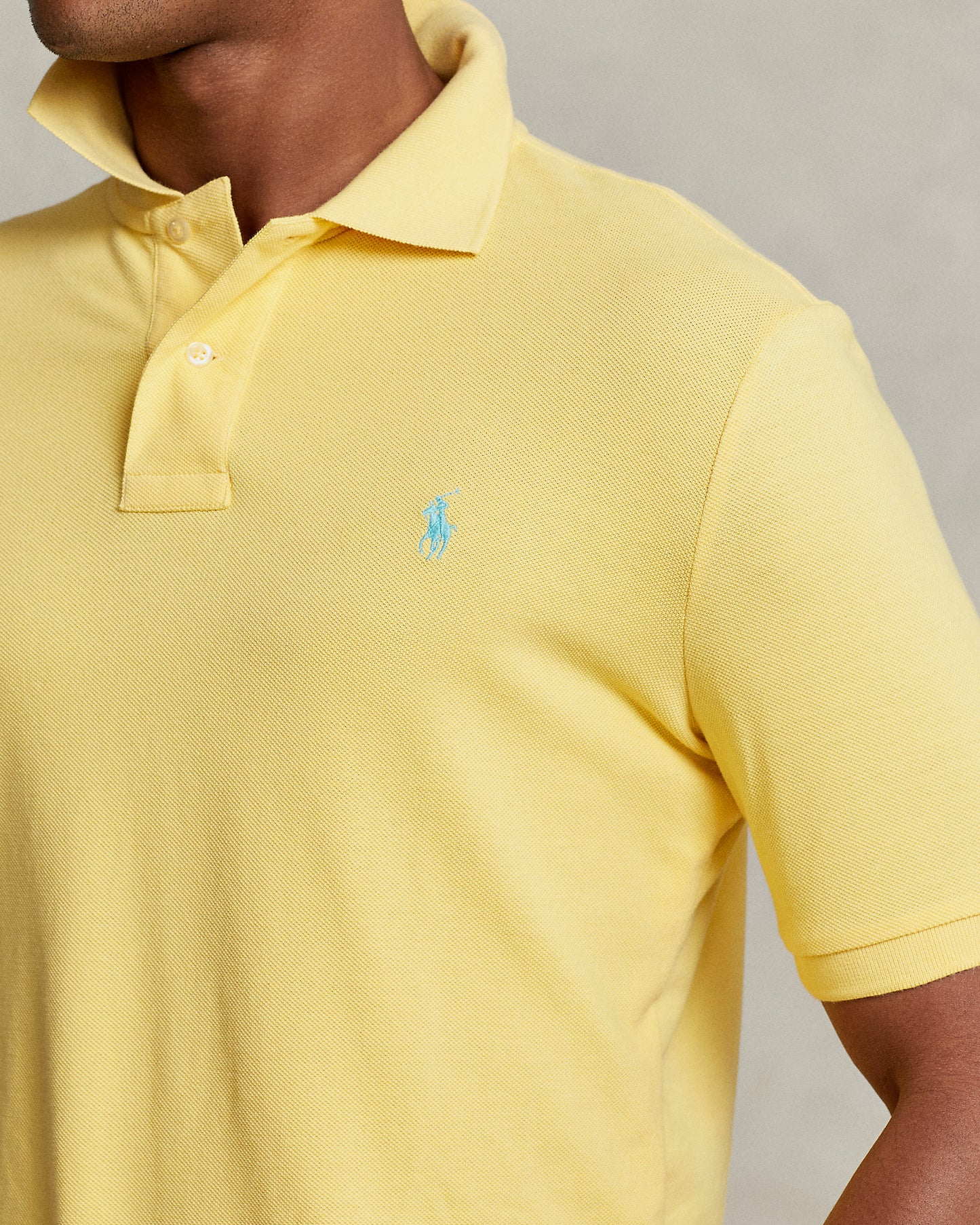 POLO DE PIQUÉ CUSTOM SLIM FIT CORN YELLOW