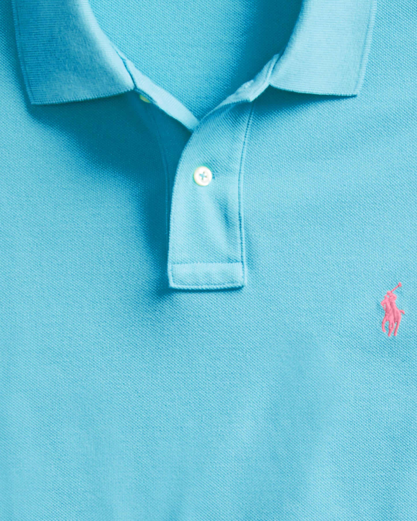 POLO DE PIQUE CUSTOM SLIM TURQUOISE NOVA