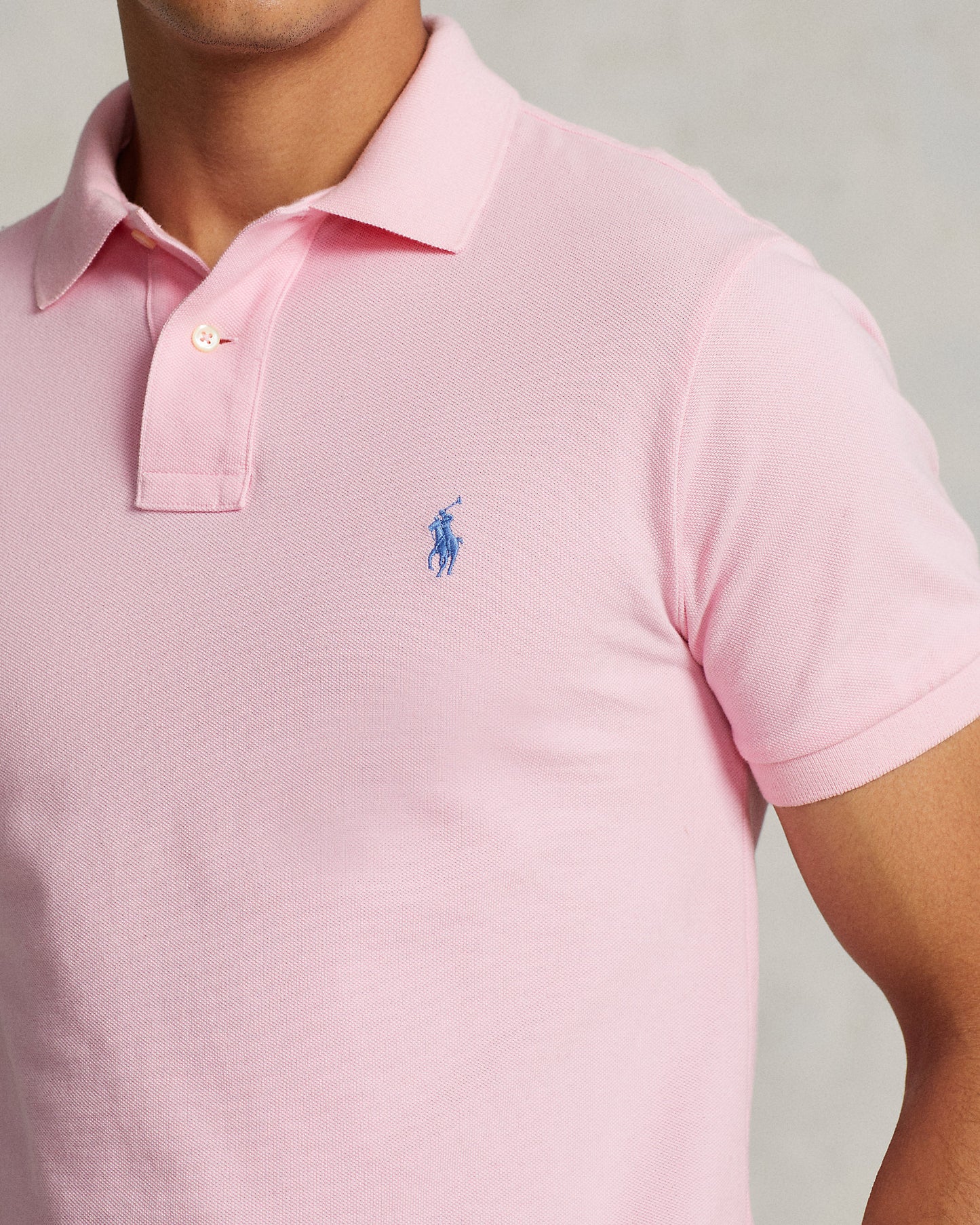 POLO DE PIQUE CUSTOM SLIM FIT CARMEL PINK