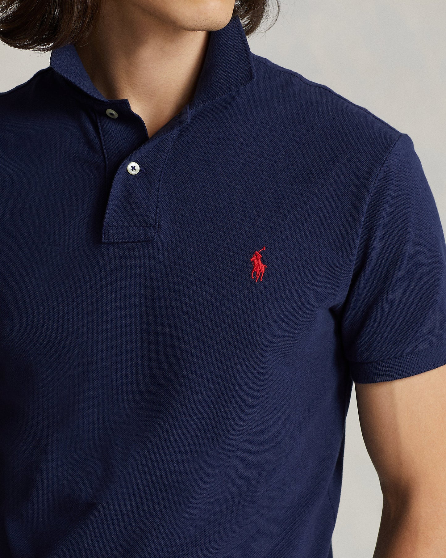 POLO DE PIQUE CUSTOM SLIM NEWPORT NAVY