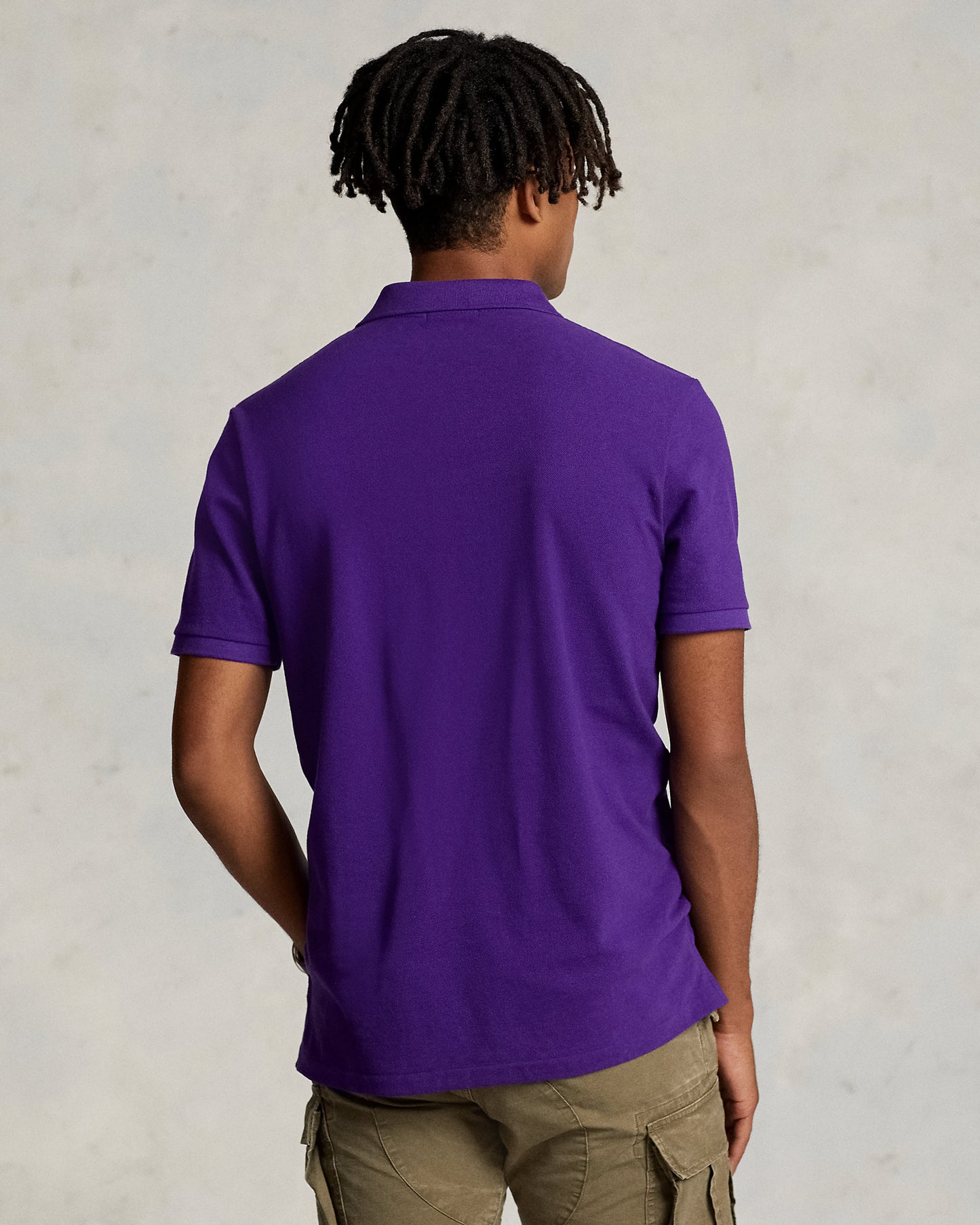 POLO DE PIQUÉ CUSTOM SLIM FIT CHALET PURPLE