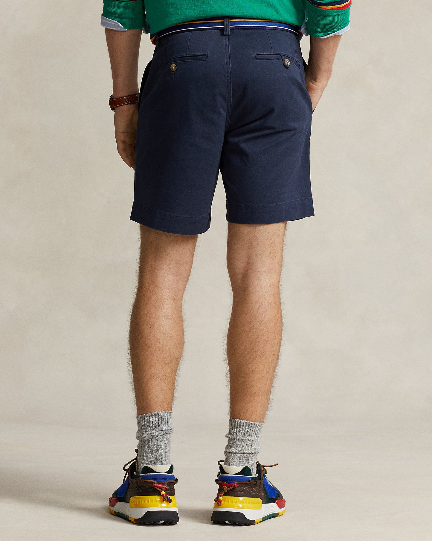 PANTALON CORTO CHINO STRETCH STRAIGHT FIT NAVY