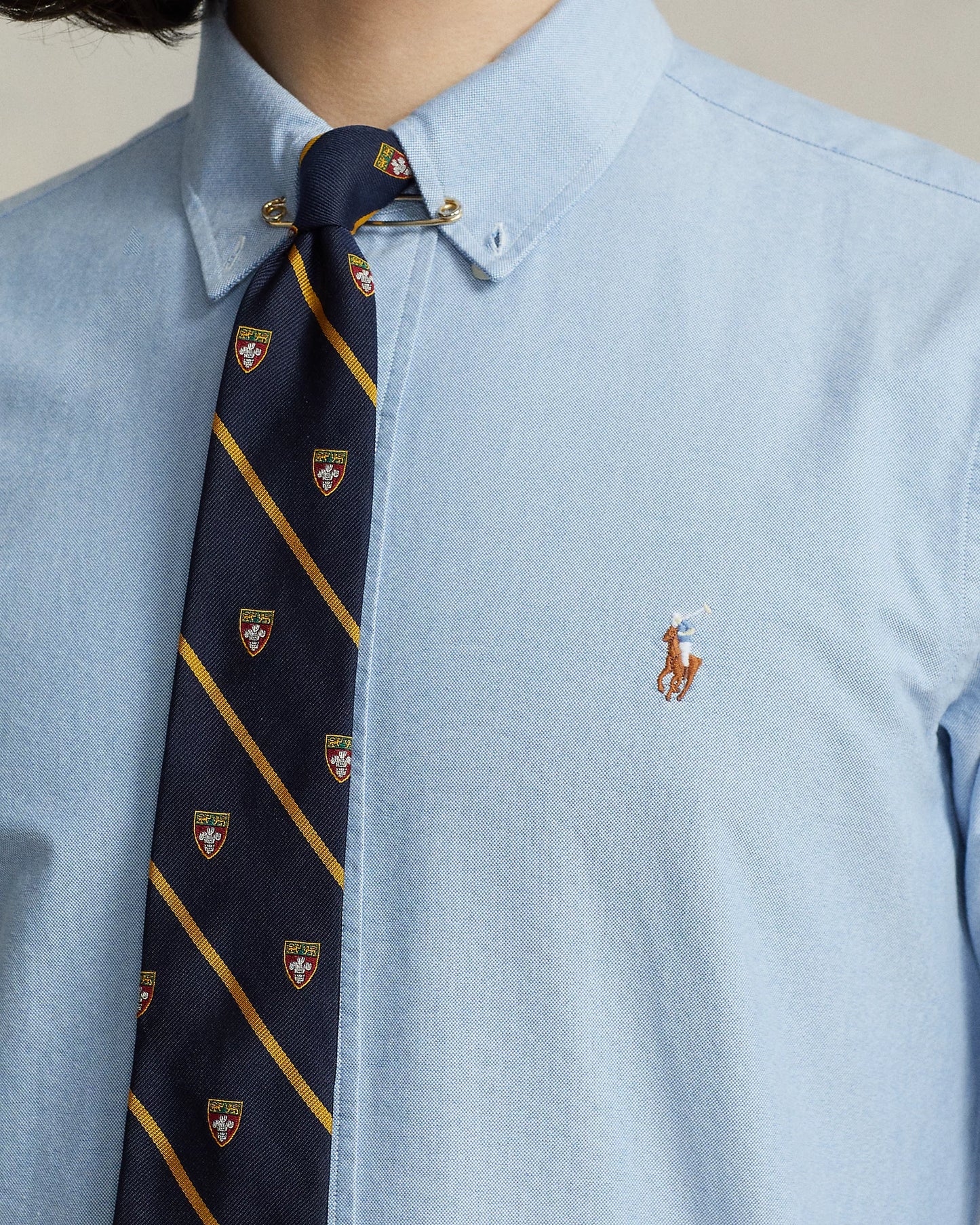 CAMISA OXFORD CUSTOM FIT AZUL