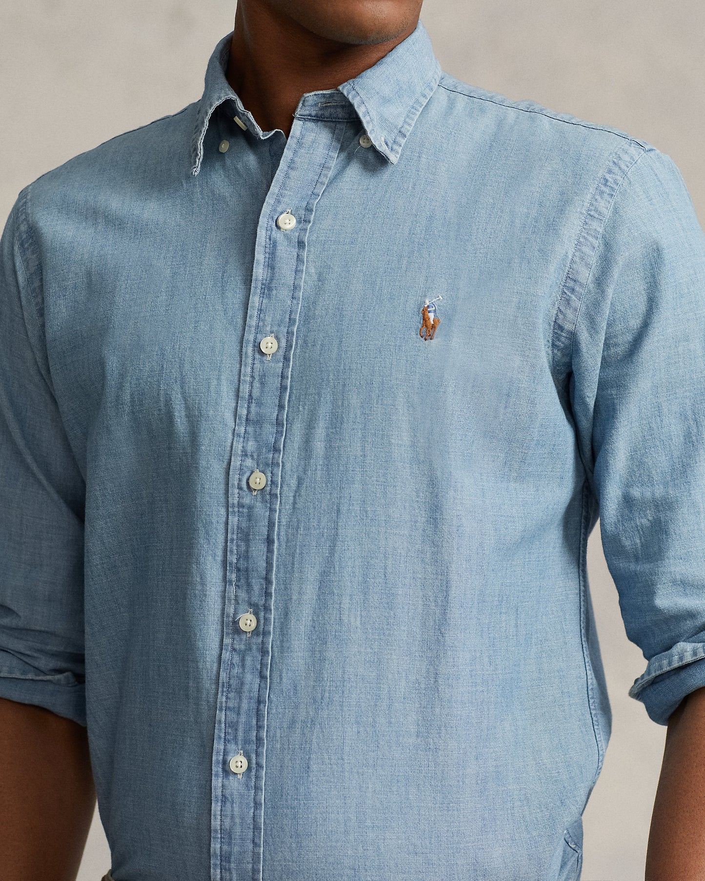 CAMISA CUSTOM FIT CHAMBRAY