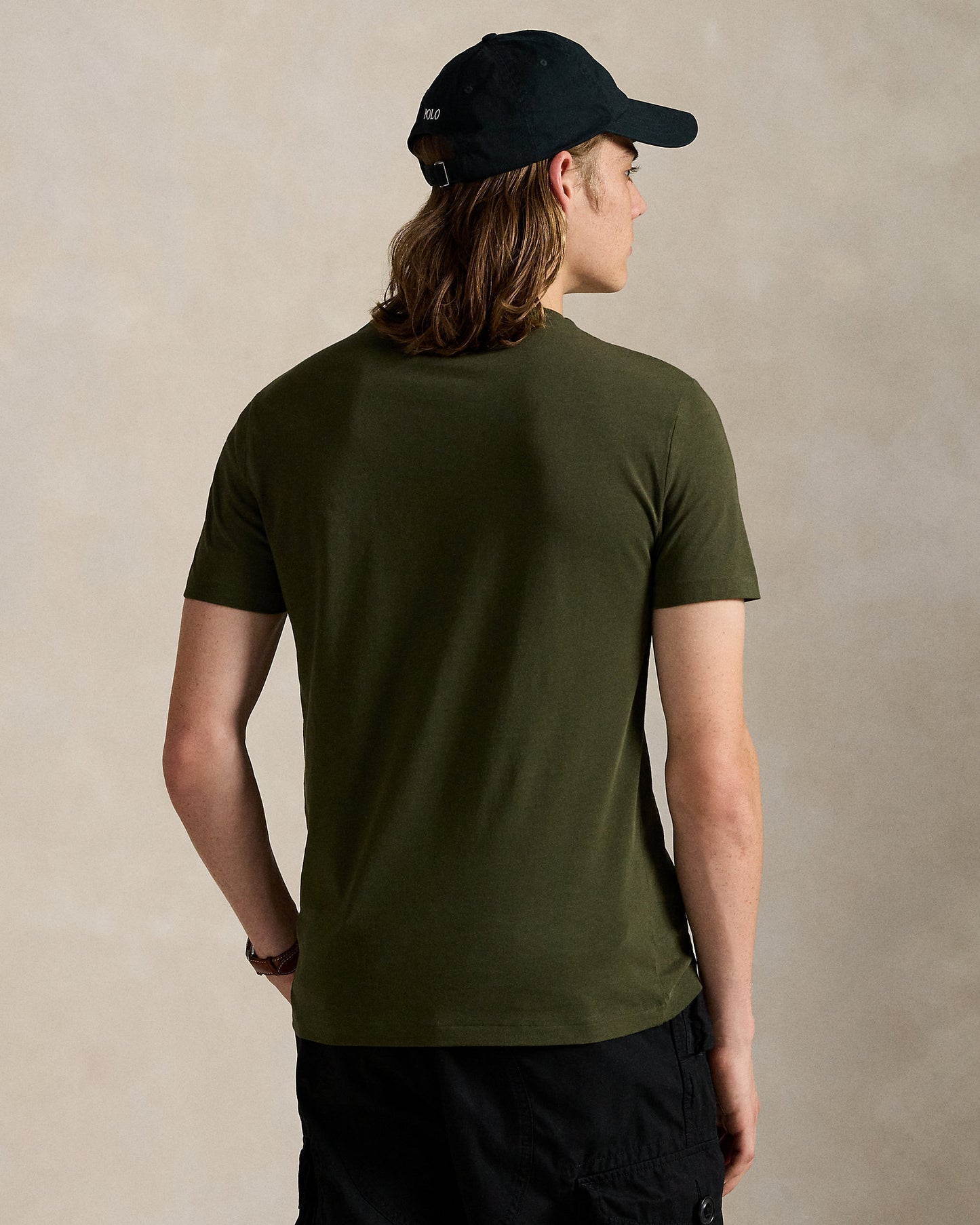 CAMISETA CUSTOM SLIM FIT ALGODON DE PUNTO COMPANY OLIVE
