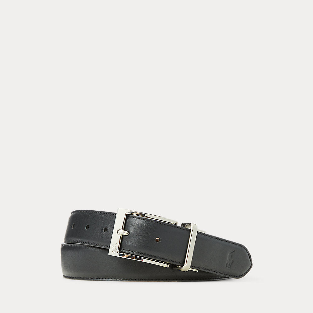 CINTURON EN CUERO REVERSIBLE BLACK/BROWN