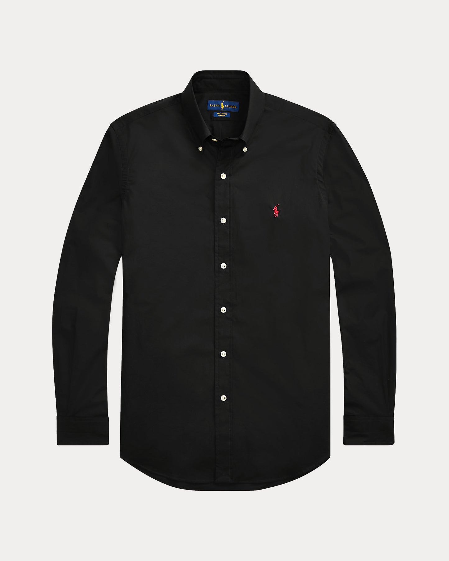 CAMISA CUSTOM FIT POPELINA STRETCH NEGRO