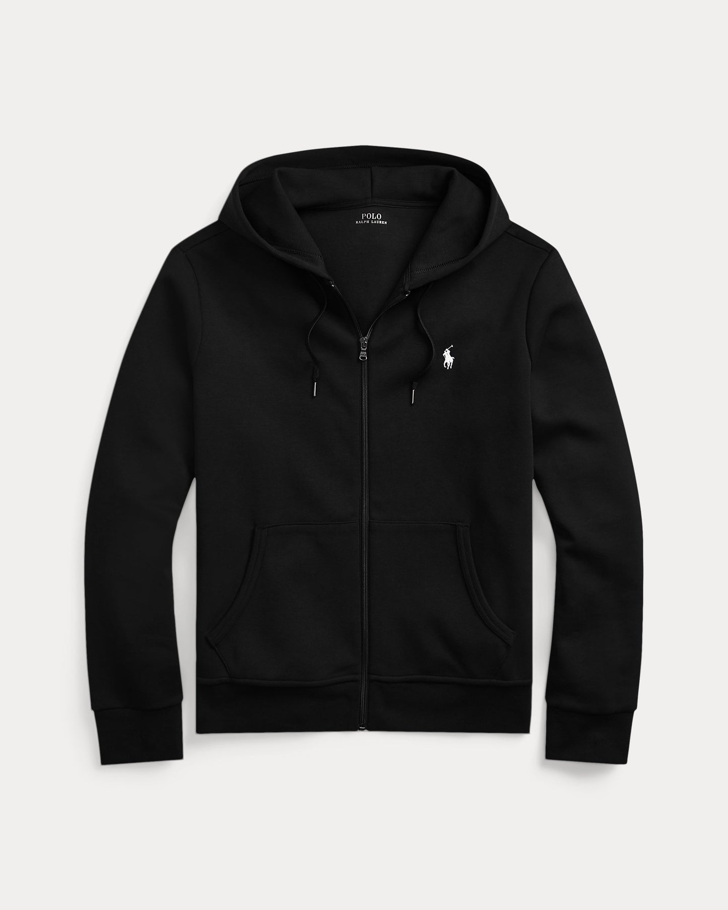 SUDADERA DE DOBLE PUNTO Y CREMALLERA POLO BLACK