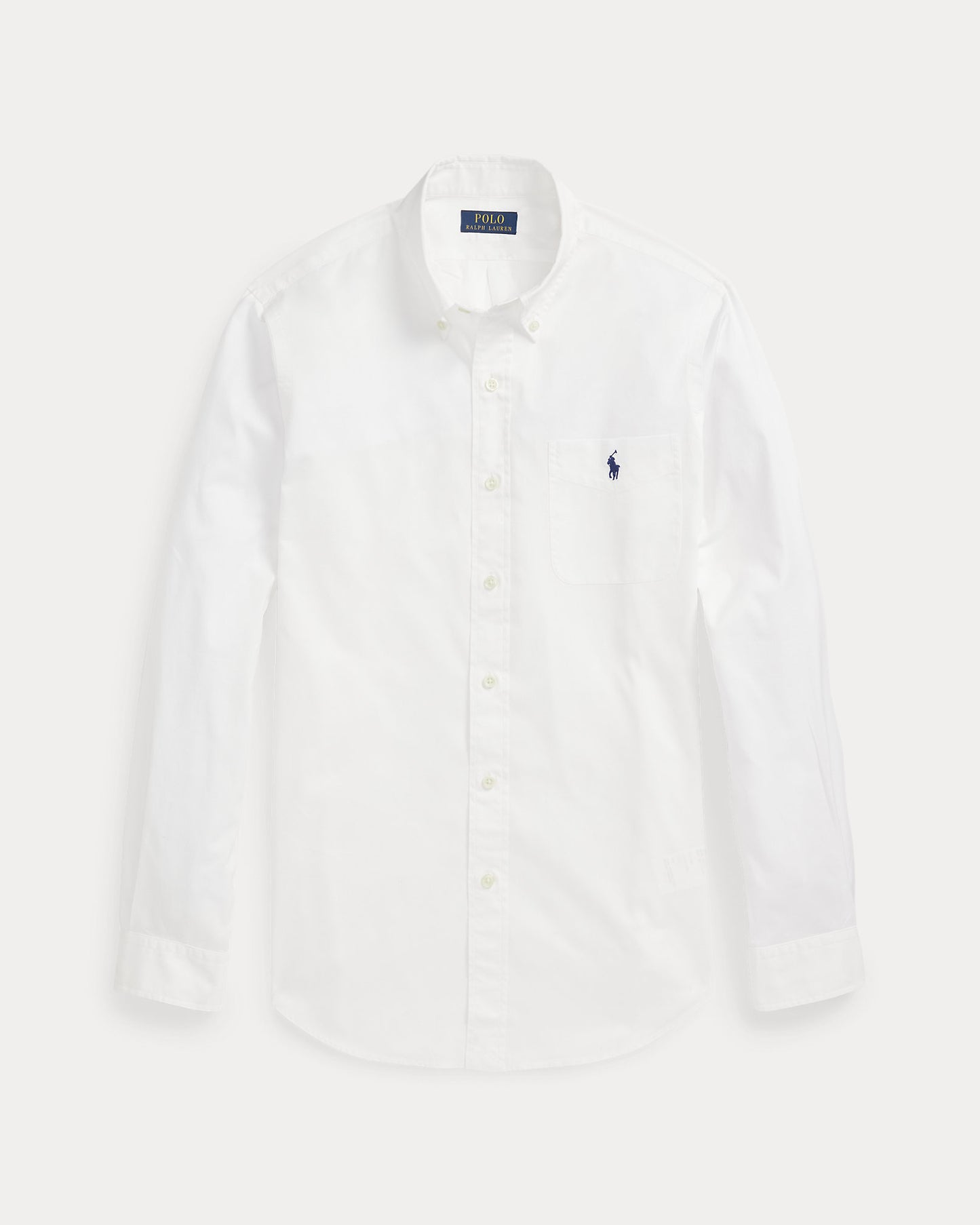 CAMISA CUSTOM FIT EN ALGODON LIVIANO BLANCA
