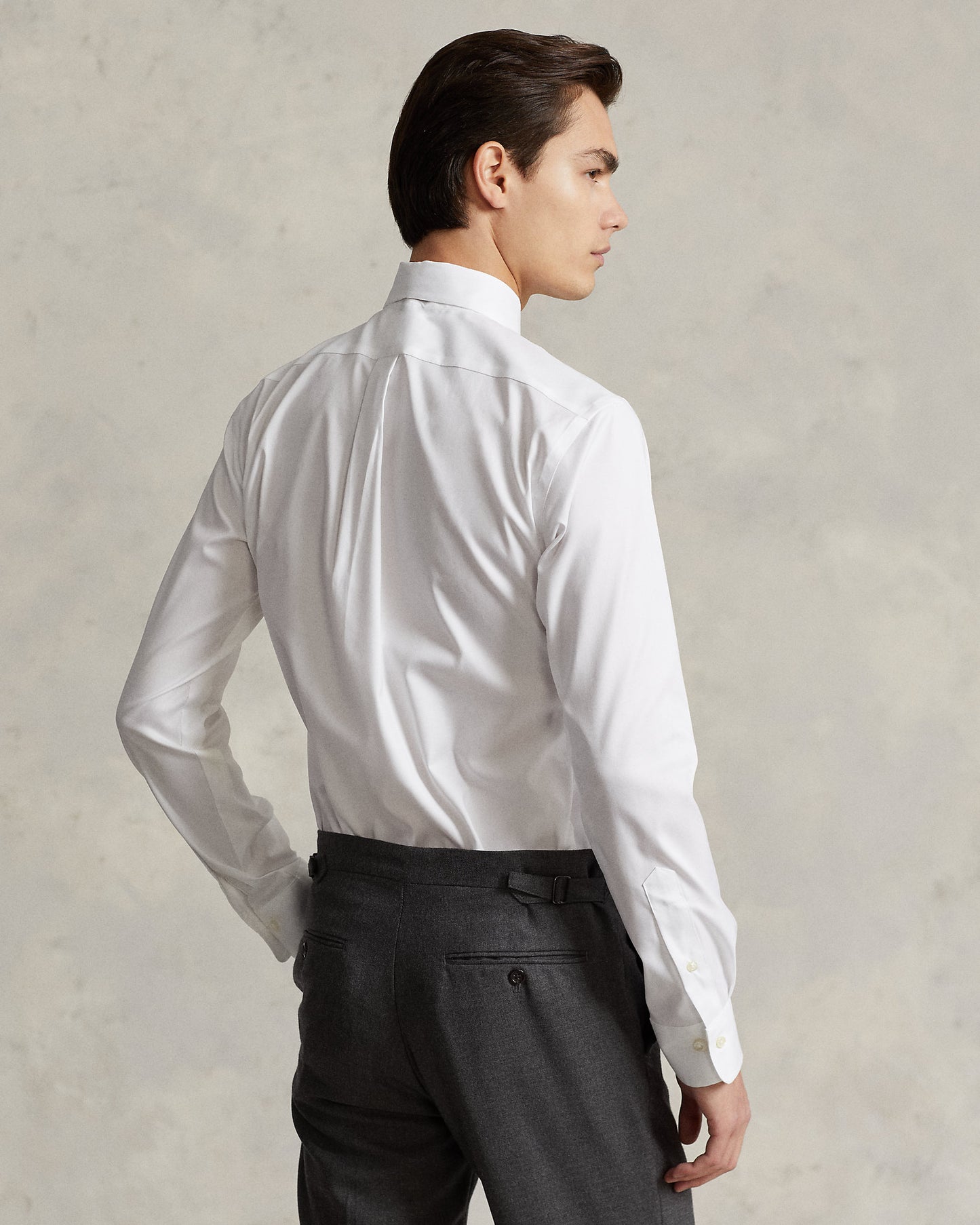 CAMISA DE VESTIR CUSTOM FIT OXFORD MERCERIZADO BLANCA