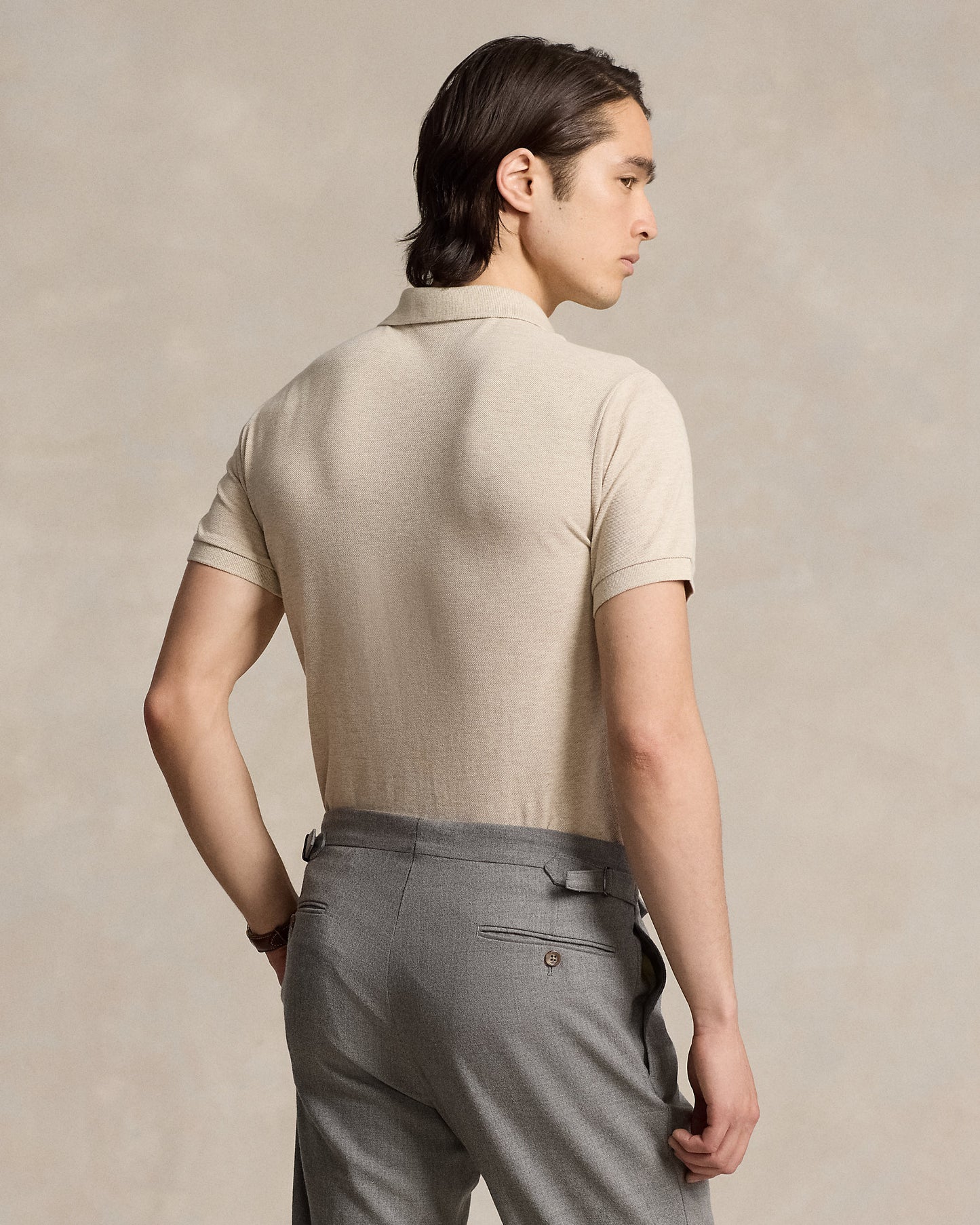 POLO DE PIQUE CUSTOM SLIM EXPEDITION DUNE