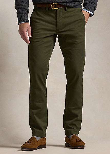 PANTALÓN CHINO SLIM FIT STRETCH VERDE