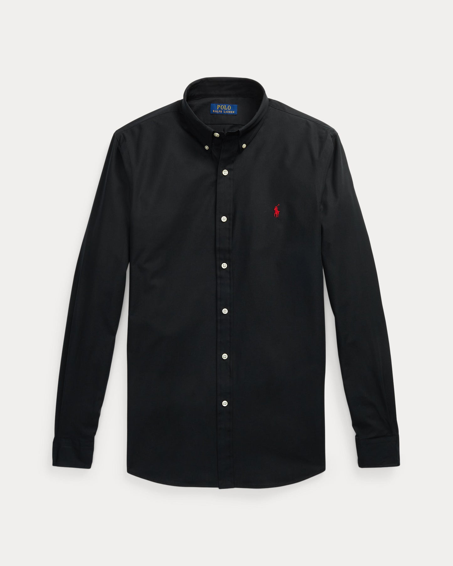 CAMISA SLIM FIT EN POPELINA STRETCH NEGRA