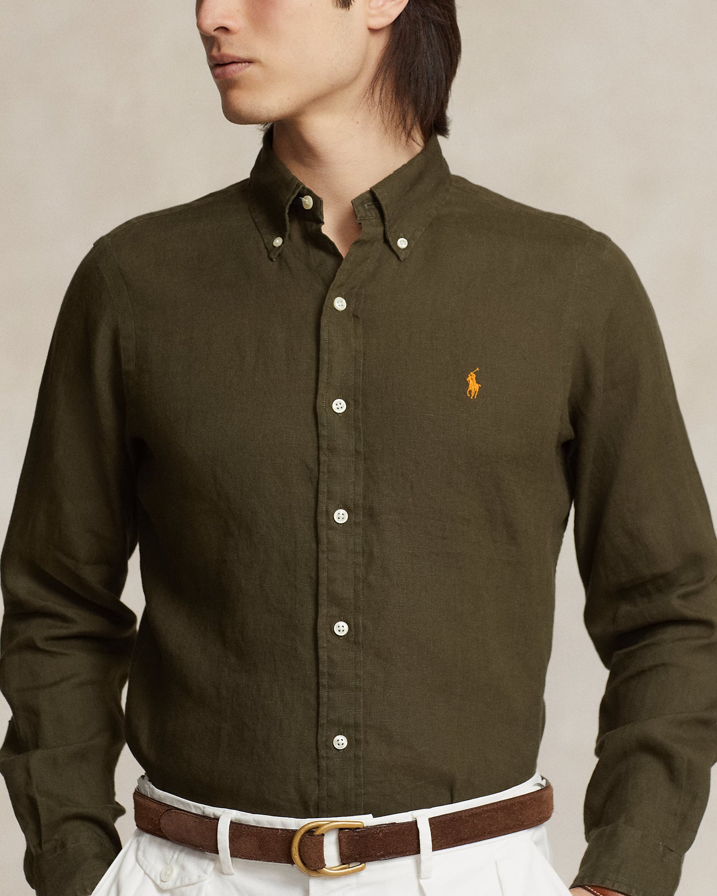 CAMISA DE LINO LIGERO CUSTOM FIT ARMADILLO