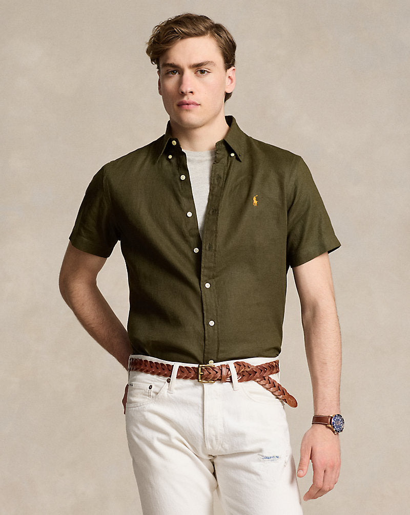 CAMISA CUSTOM FIT DE LINO ARMADILLO