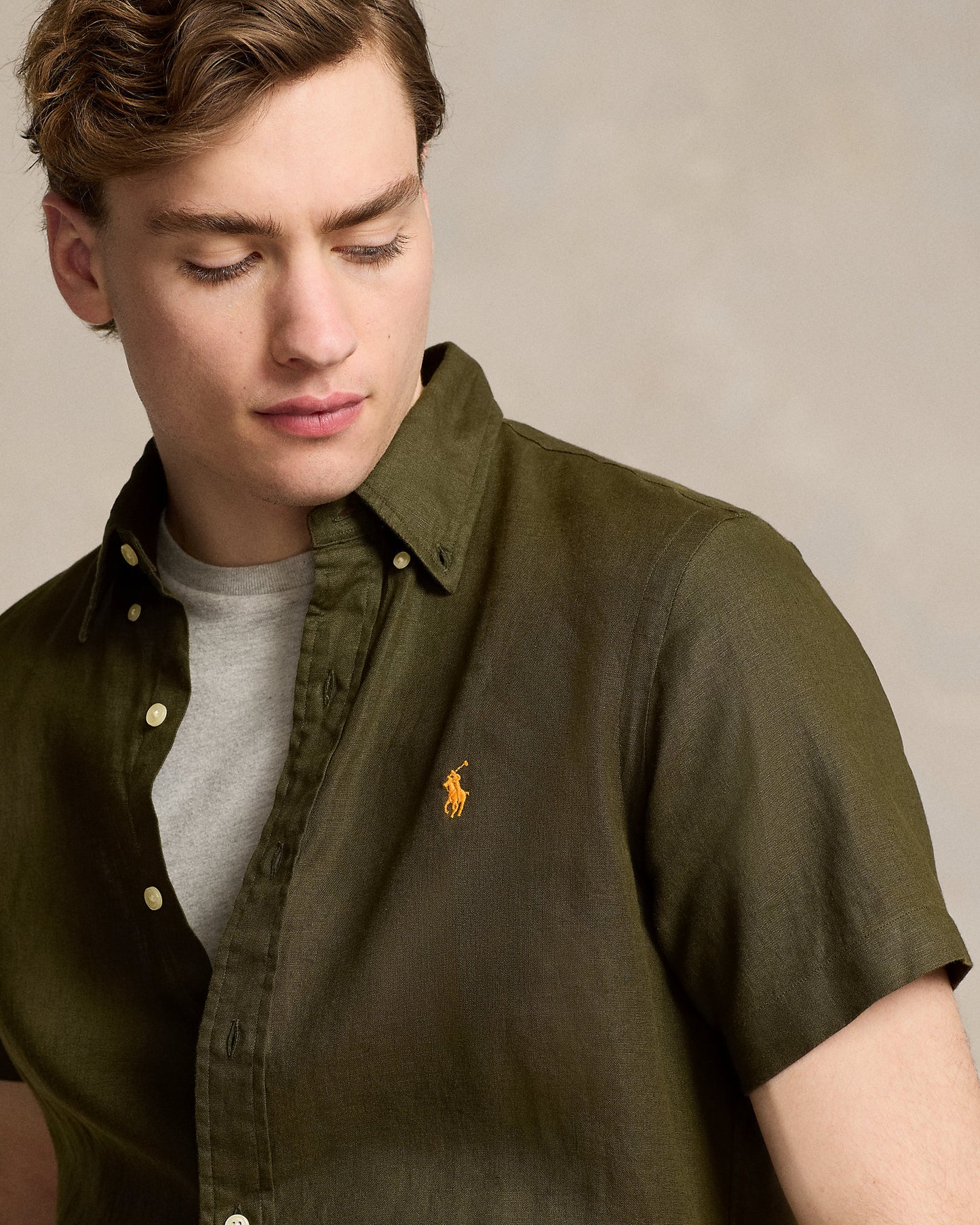 CAMISA CUSTOM FIT DE LINO ARMADILLO