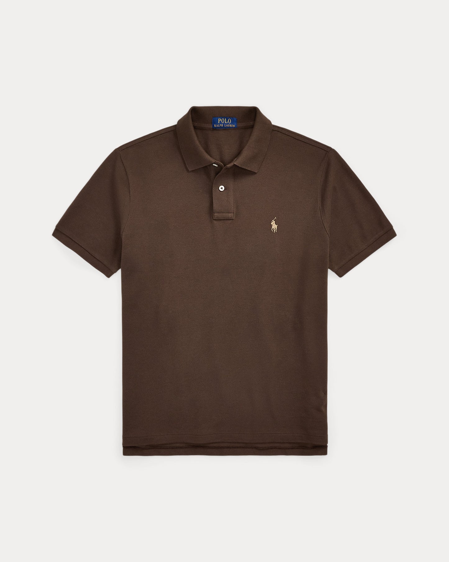 POLO DE PIQUE CUSTOM SLIM NUTMEG BROWN