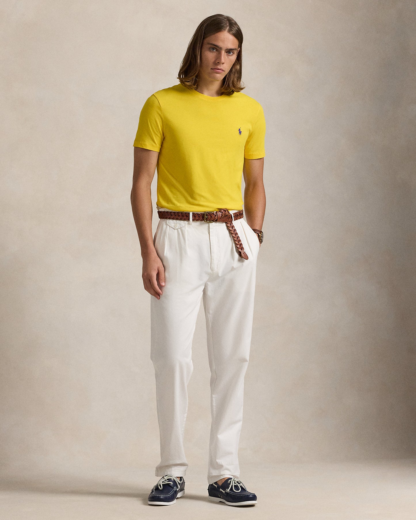 CAMISETA CUSTOM SLIM FIT AMARILLA