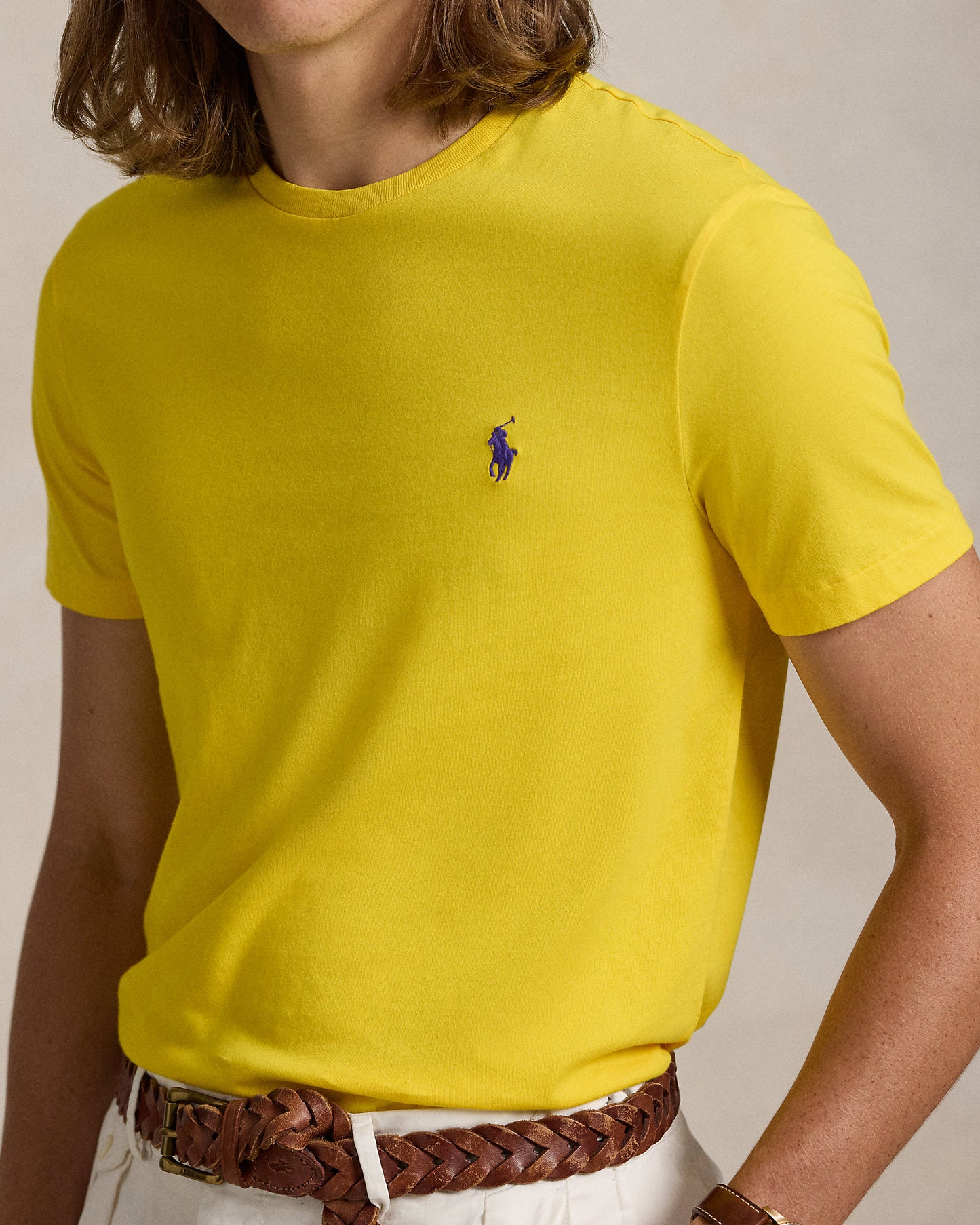 CAMISETA CUSTOM SLIM FIT AMARILLA