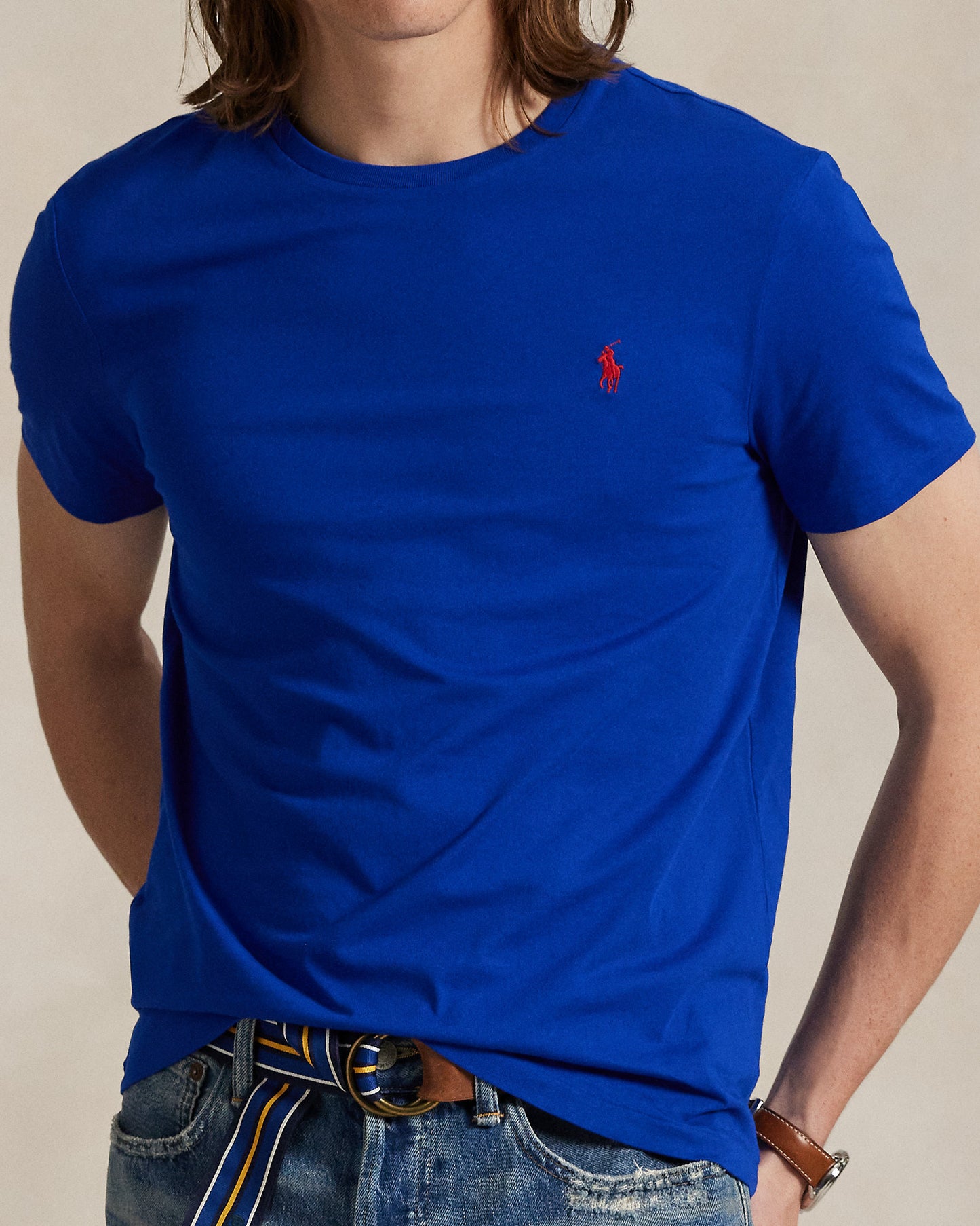 CAMISETA  CUSTOM SLIM FIT ALGODON DE PUNTO SAPHIRE STAR