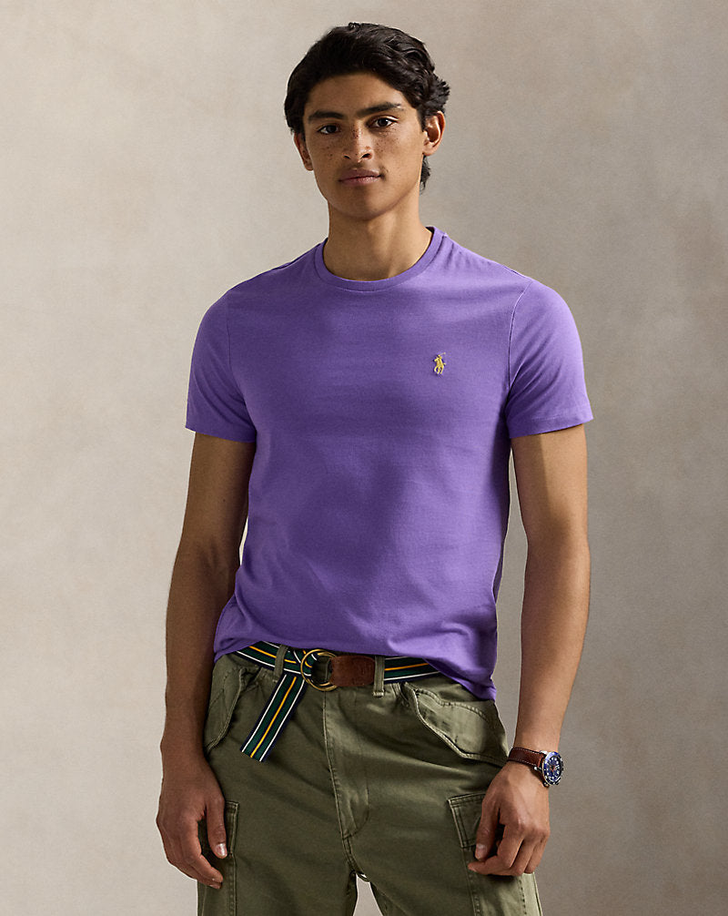 CAMISETA CUSTOM SLIM FIT ALGODON DE PUNTO SPRING VIOLET