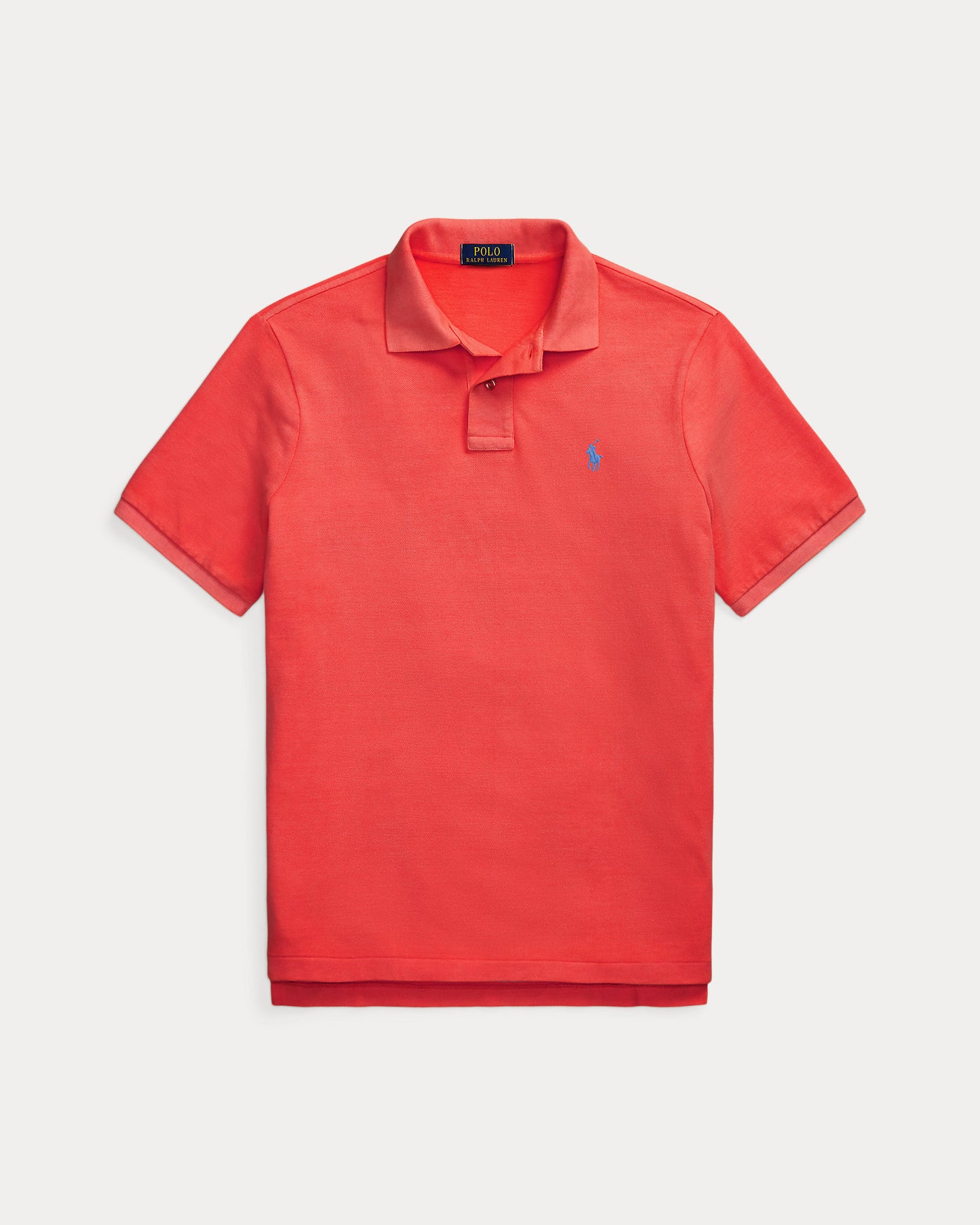 POLO DE PIQUÉ CUSTOM SLIM FIT SUNRISE RED
