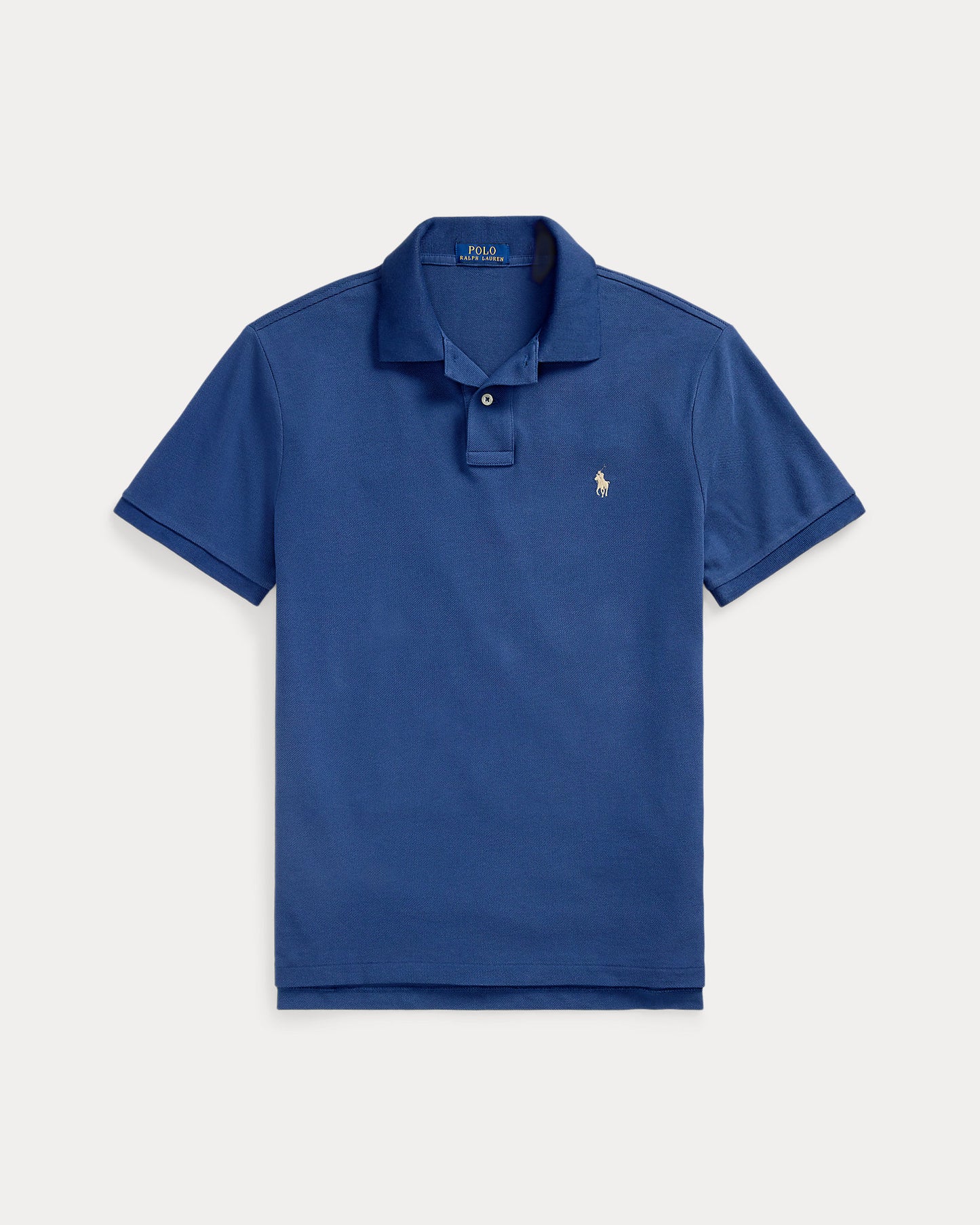 POLO DE PIQUE CUSTOM SLIM EARTH BLUE