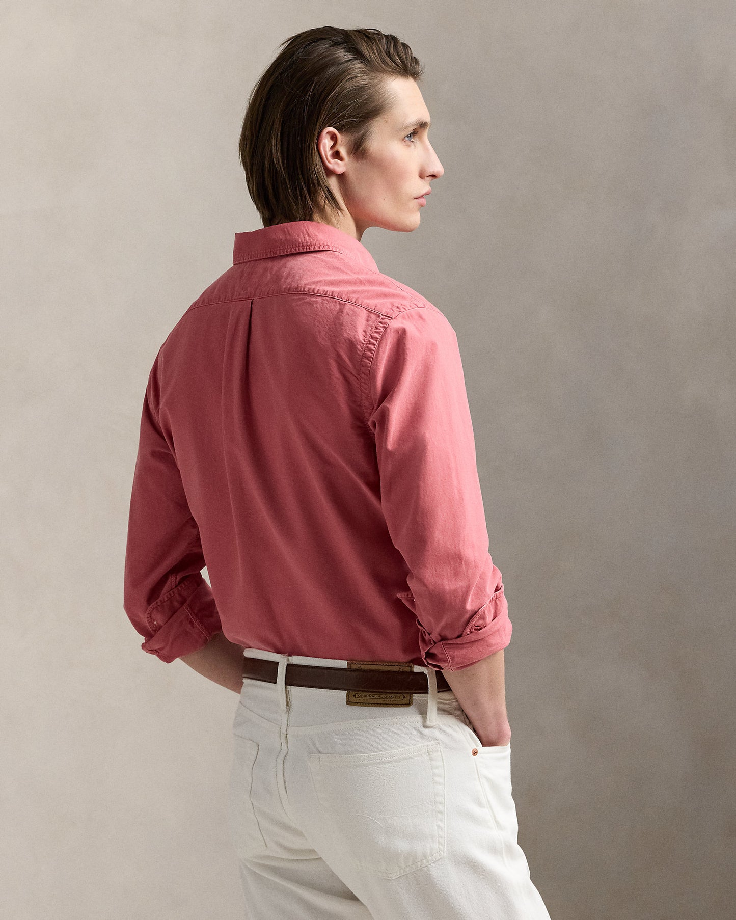 CAMISA OXFORD TEÑIDO EN PRENDA CUSTOM FIT ADIRONDACK BERRY