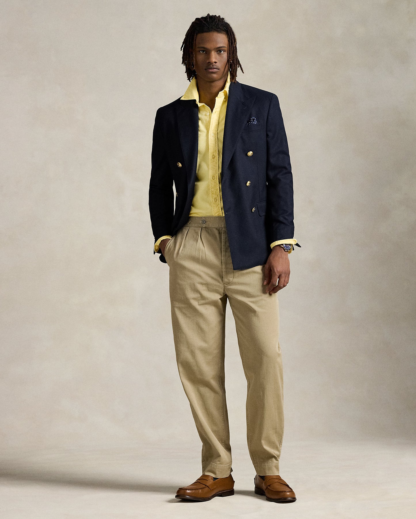 CAMISA OXFORD TEÑIDA EN PRENDA CUSTOM FIT WICKET YELLOW