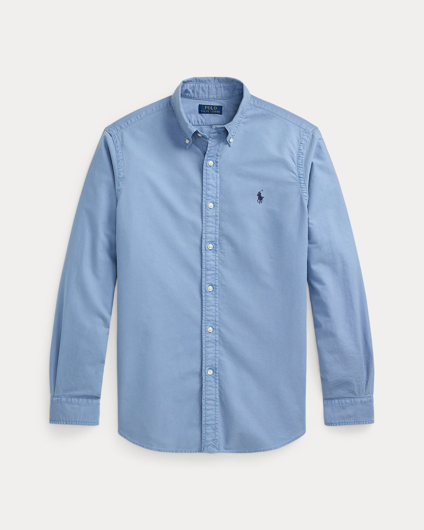 CAMISA OXFORD TEÑIDA EN PRENDA CUSTOM FIT CHANNEL BLUE