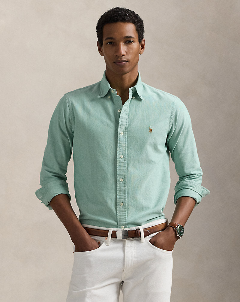 LA ICONICA CAMISA OXFORD CUSTOM FIT HILLSIDE GREEN