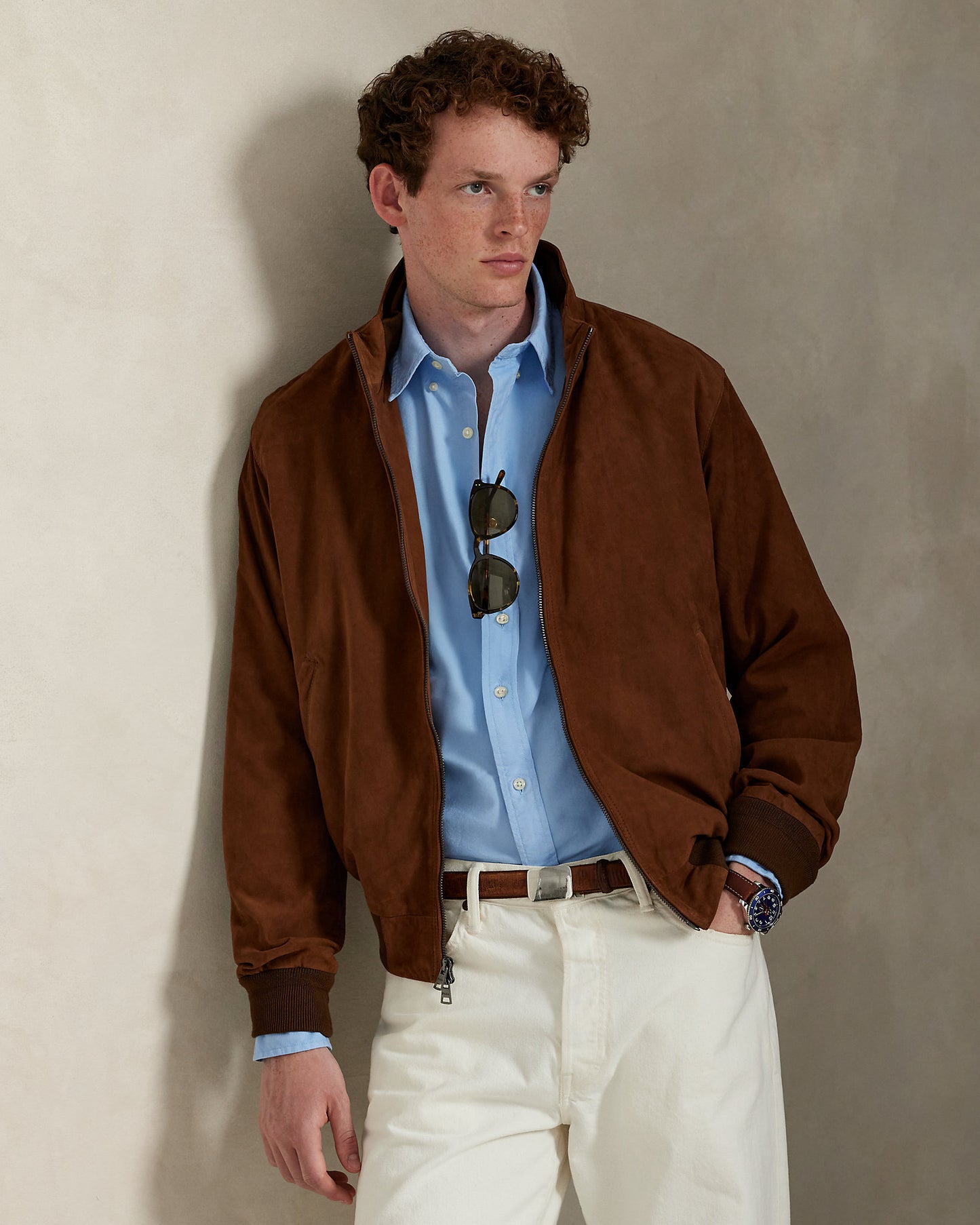 CAMISA OXFORD TEÑIDA EN PRENDA CUSTOM FIT BABY BLUE