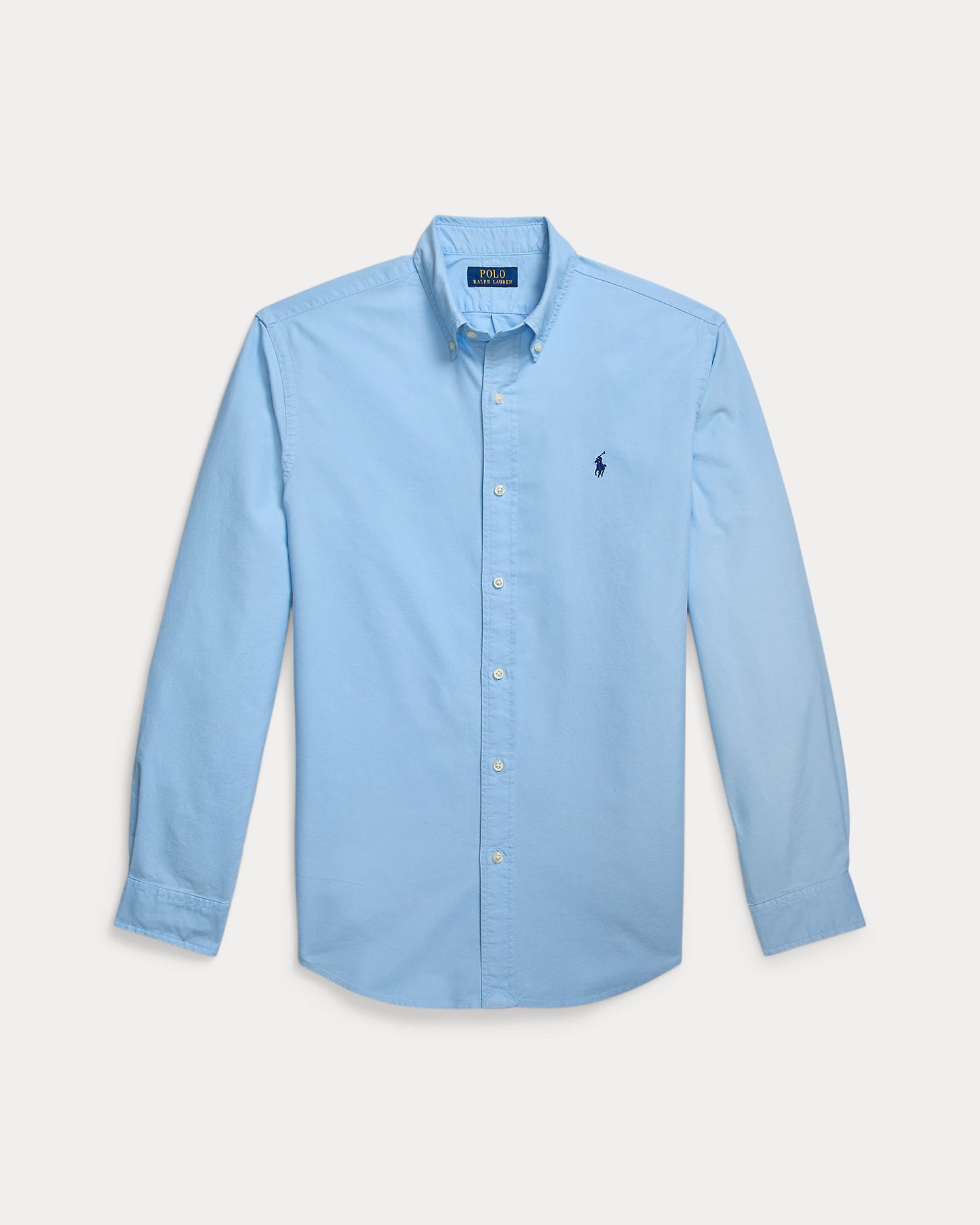 CAMISA OXFORD TEÑIDA EN PRENDA CUSTOM FIT BABY BLUE