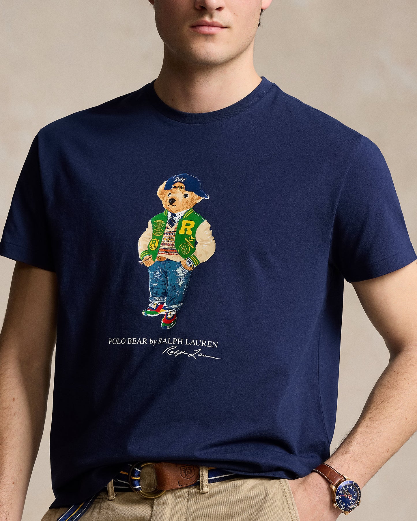 CAMISETA CLASSIC FIT POLO BEAR NAVY
