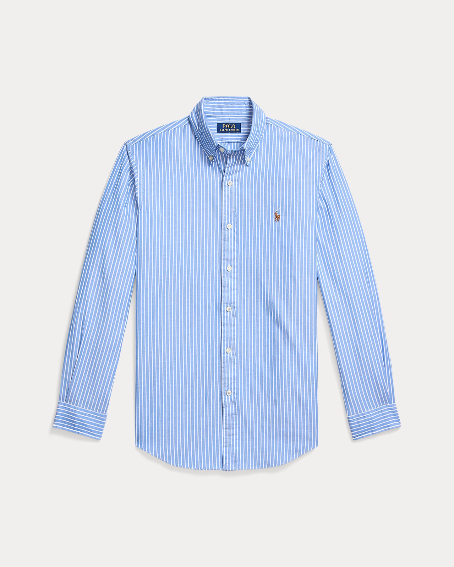 CAMISA CUSTOM FIT DE POPELINA STRETCH BLUE WHITE