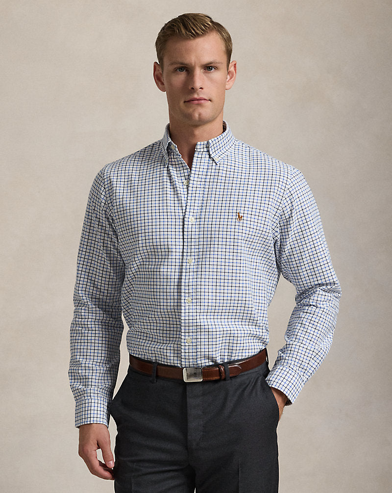 CAMISA CUSTOM FIT OXFORD TATTERSALL