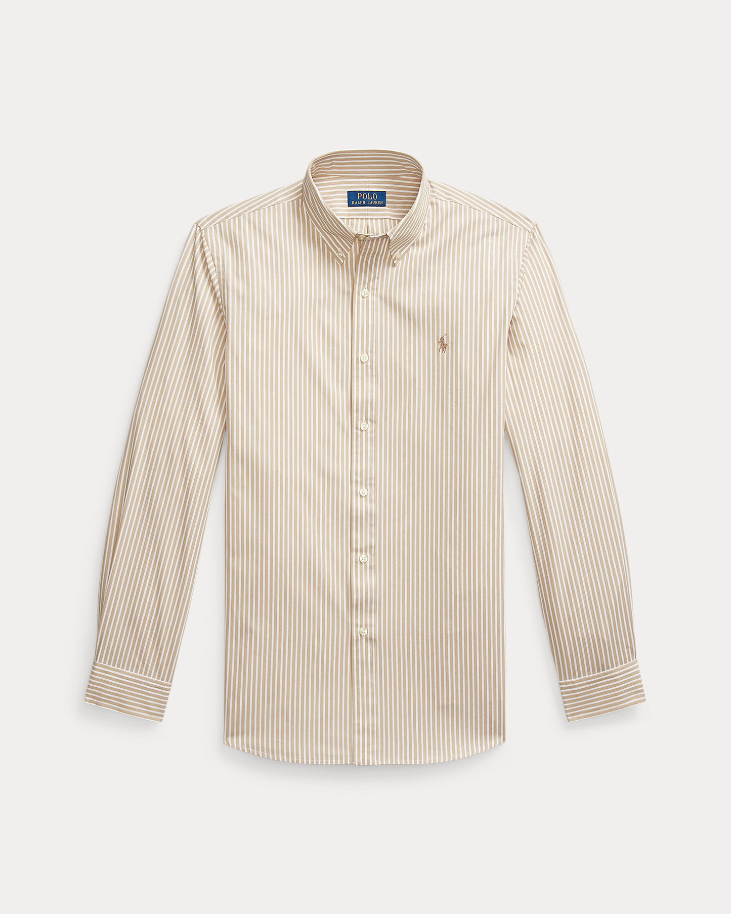 CAMISA CUSTOM FIT POPELINA STRETCH COASTAL BEIGE