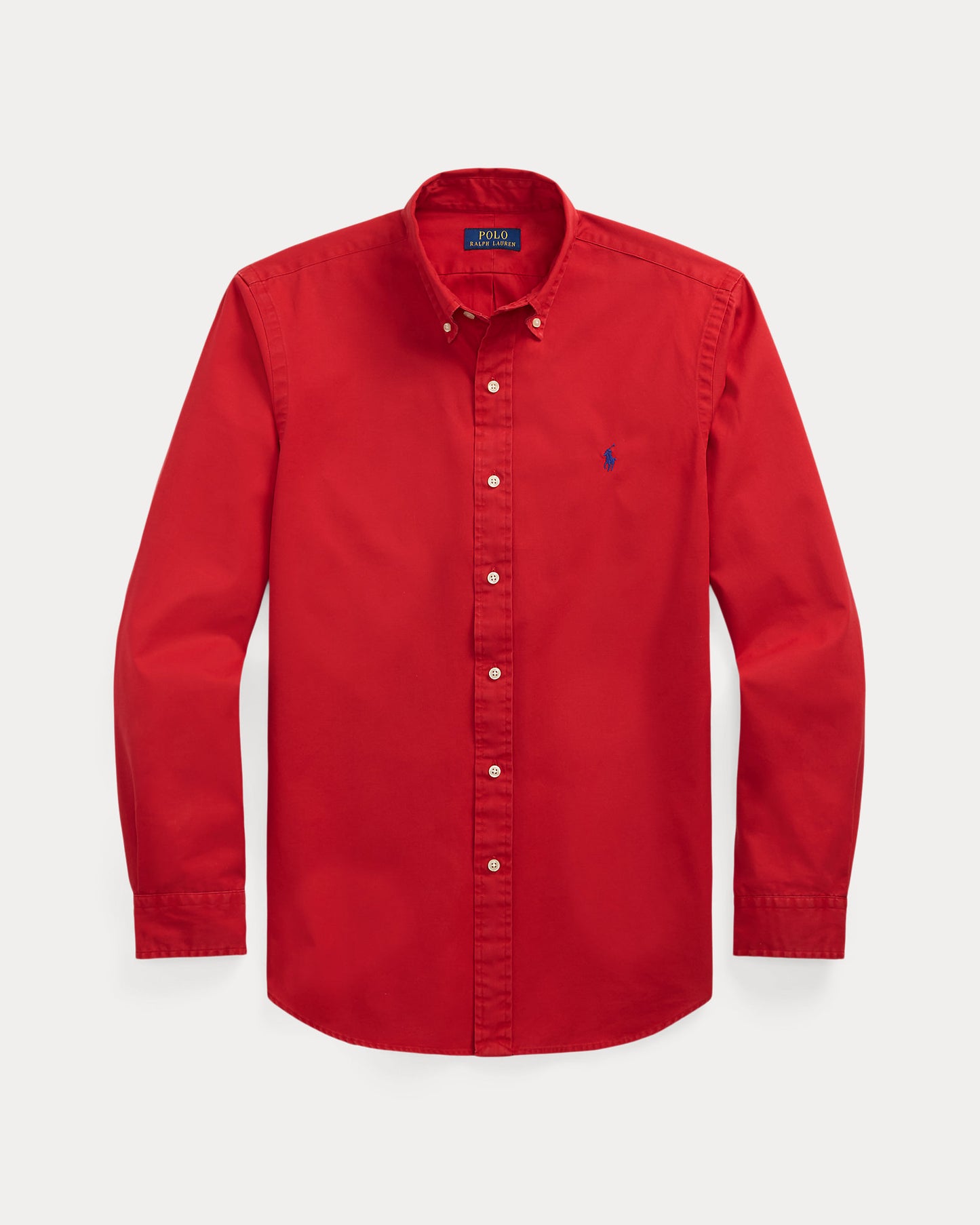 CAMISA CUSTOM FIT DE TWILL RL RED