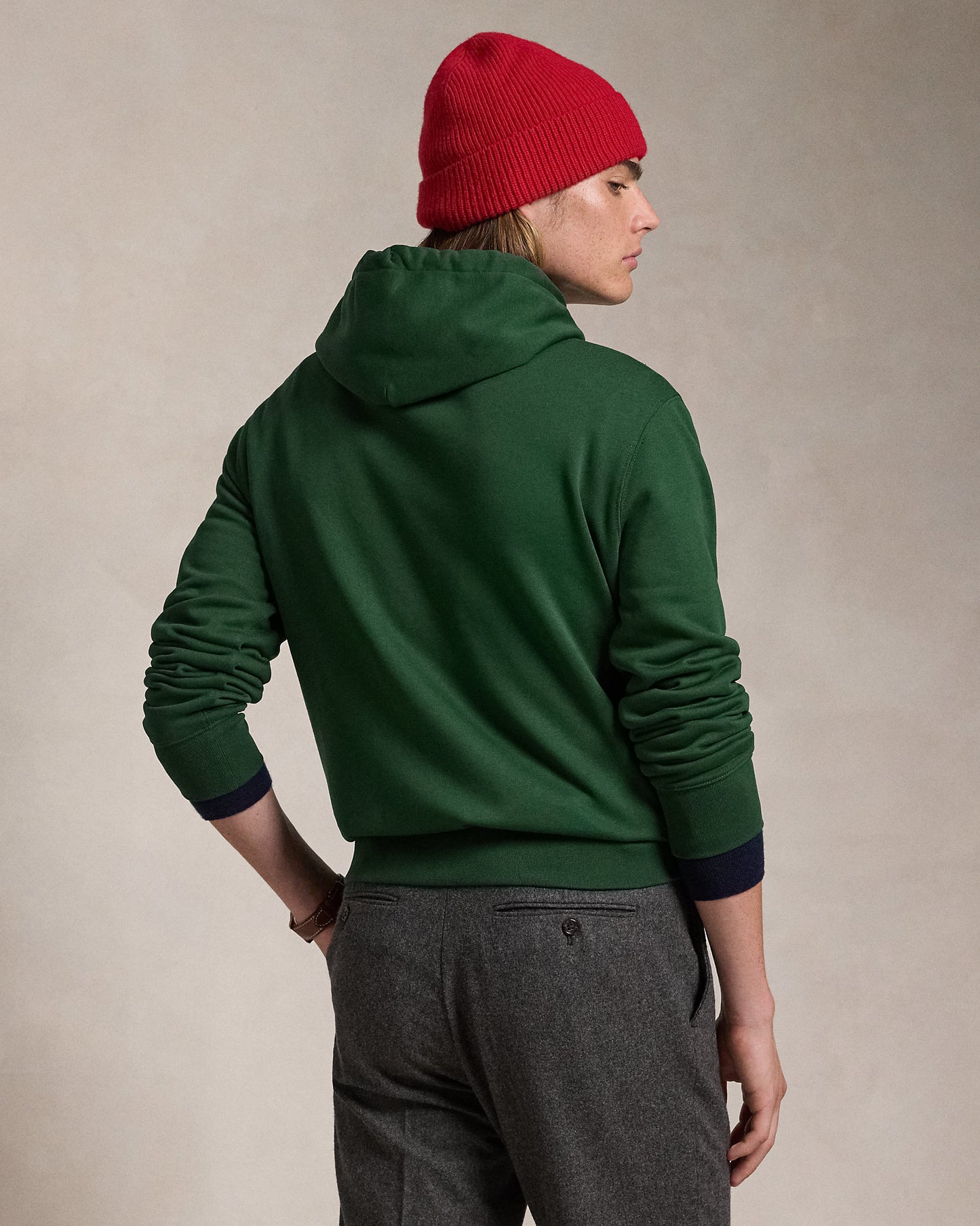 SUDADERA DE FELPA CON POLO BEAR VINTAGE PINE