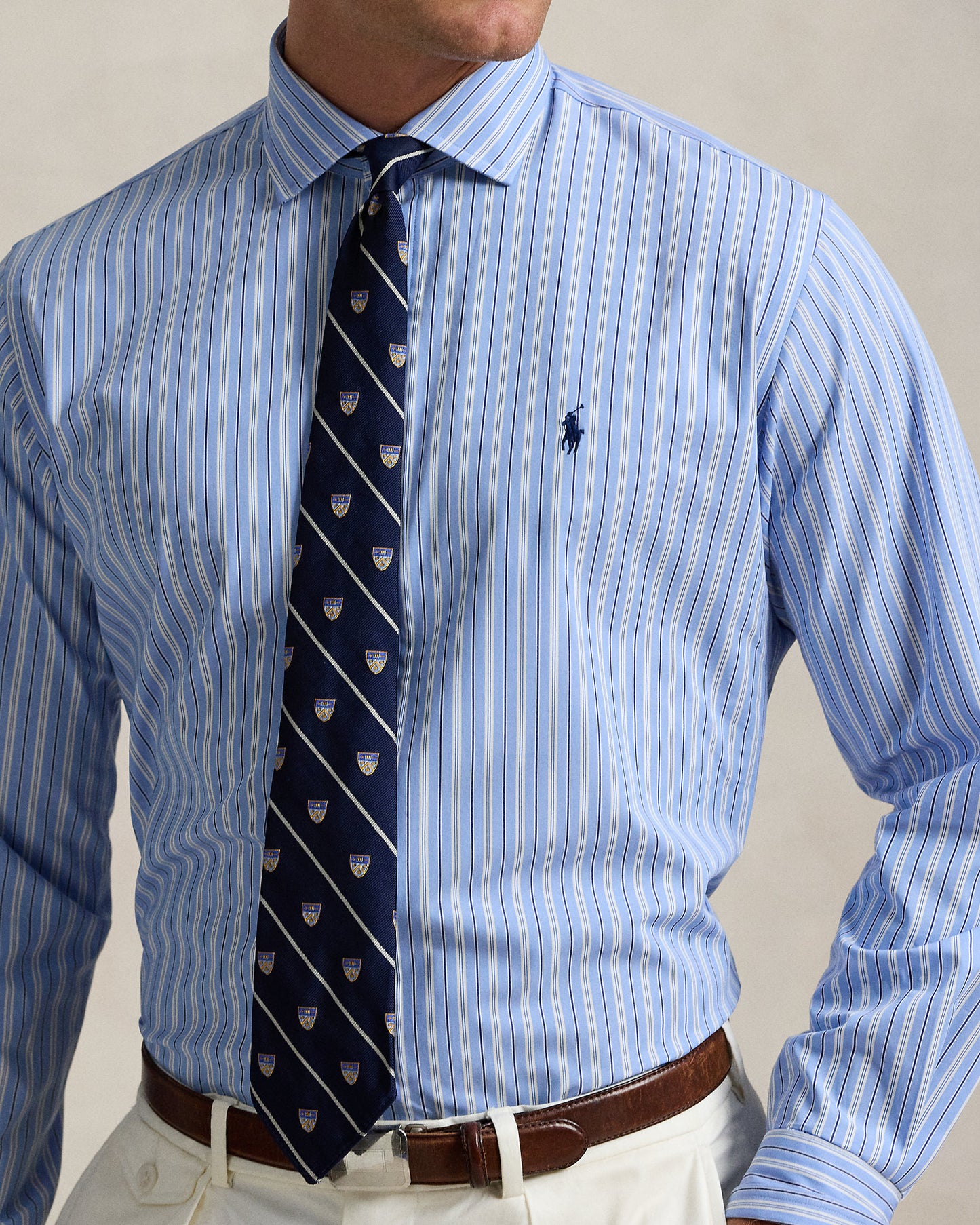 CAMISA DE POPELINA STRETCH CUSTOM FIT RAYAS
