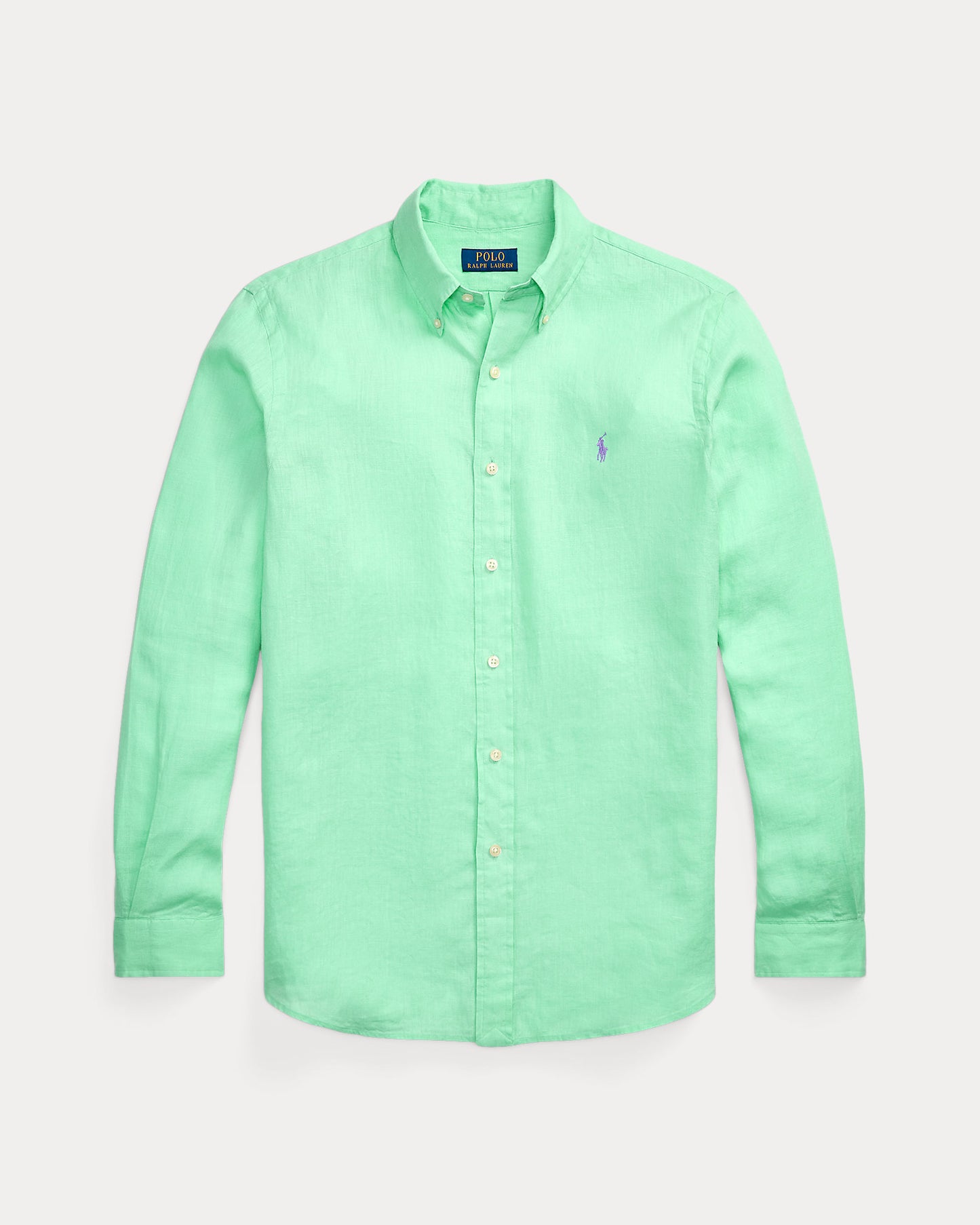 CAMISA CUSTOM FIT DE LINO AQUA VERDE