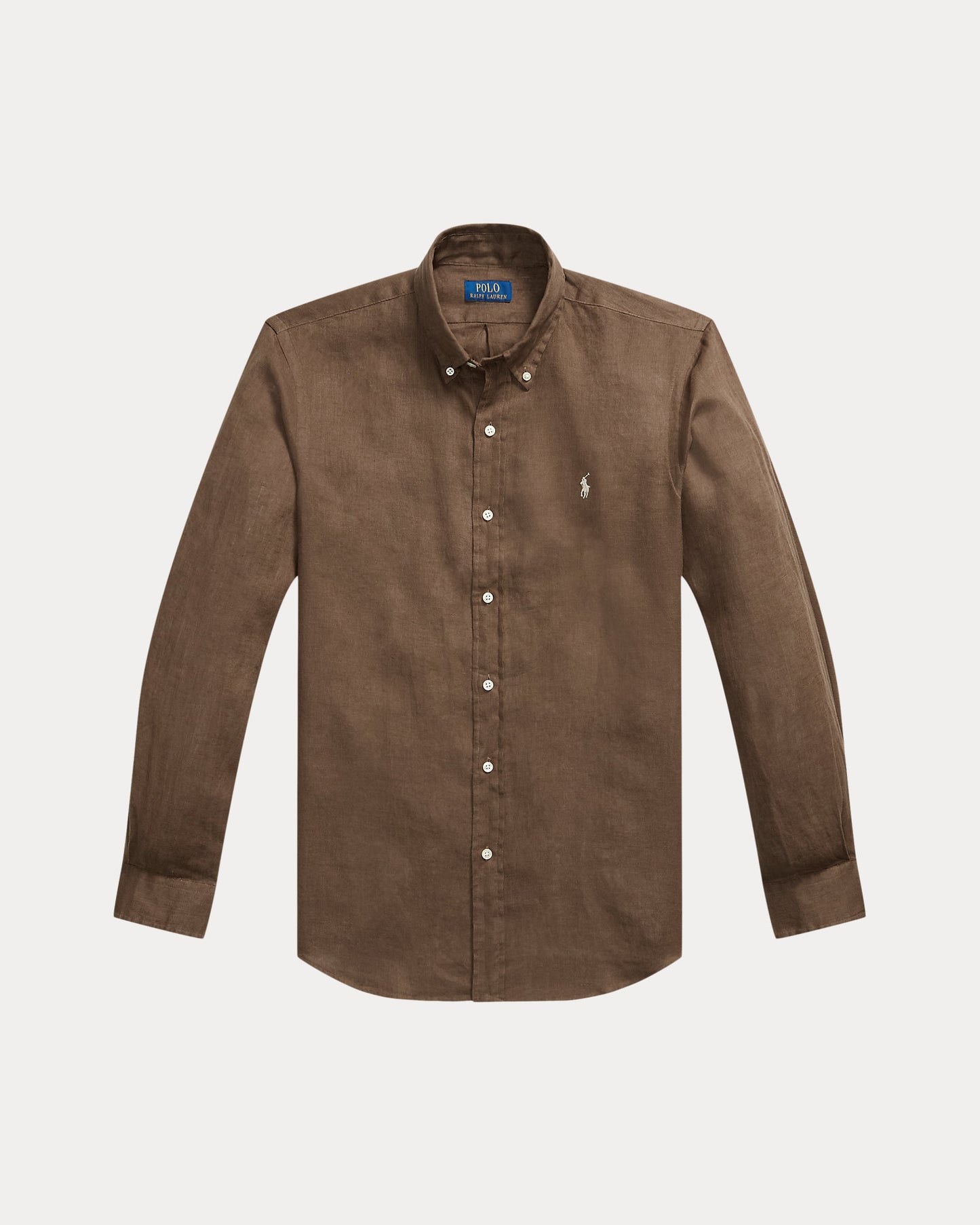 CAMISA DE LINO LIGERO CUSTOM FIT CHESTNUT