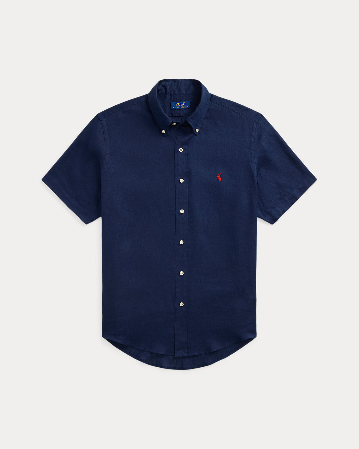 CAMISA DE LINO CUSTOM FIT NEWPORT NAVY