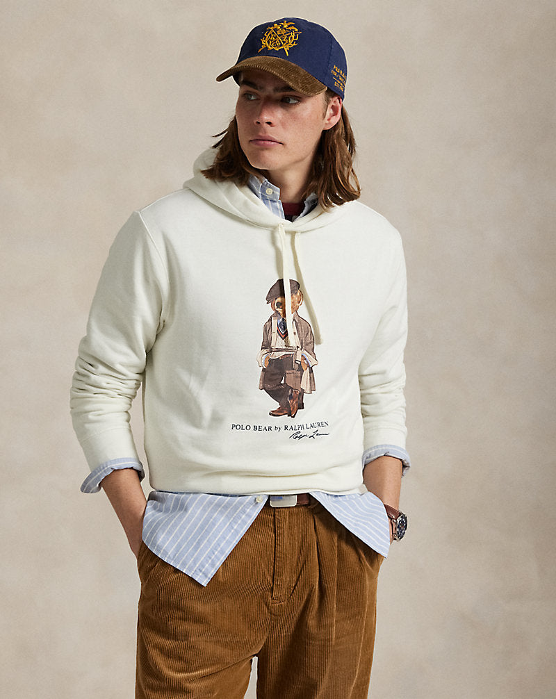 SUDADERA DE FELPA CON CAPUCHA POLO BEAR WHITE