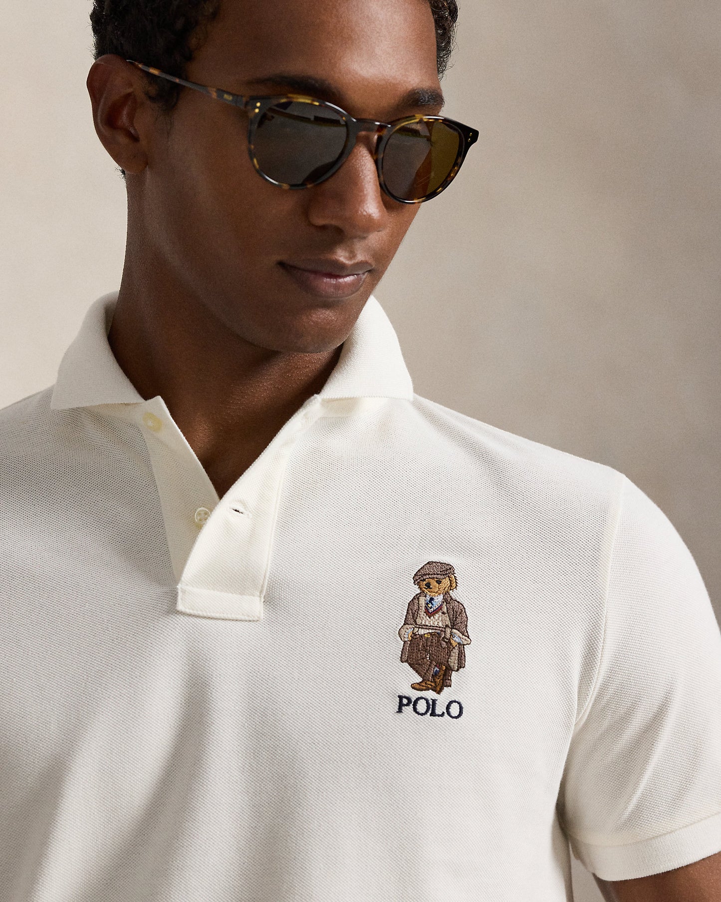 POLO DE PIQUE CUSTOM SLIM CON POLO BEAR DECKWASH