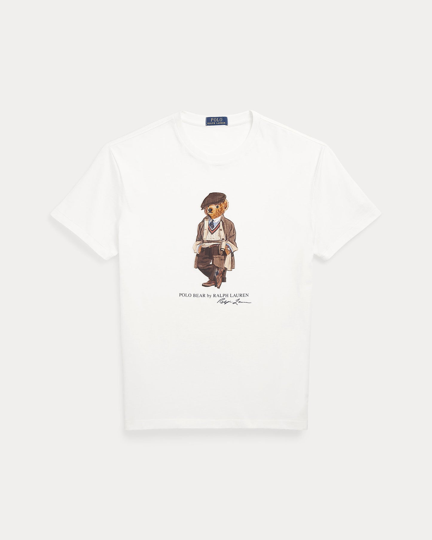 CAMISETA CUSTOM SLIM FIT CON HERITAGE BEAR WHITE