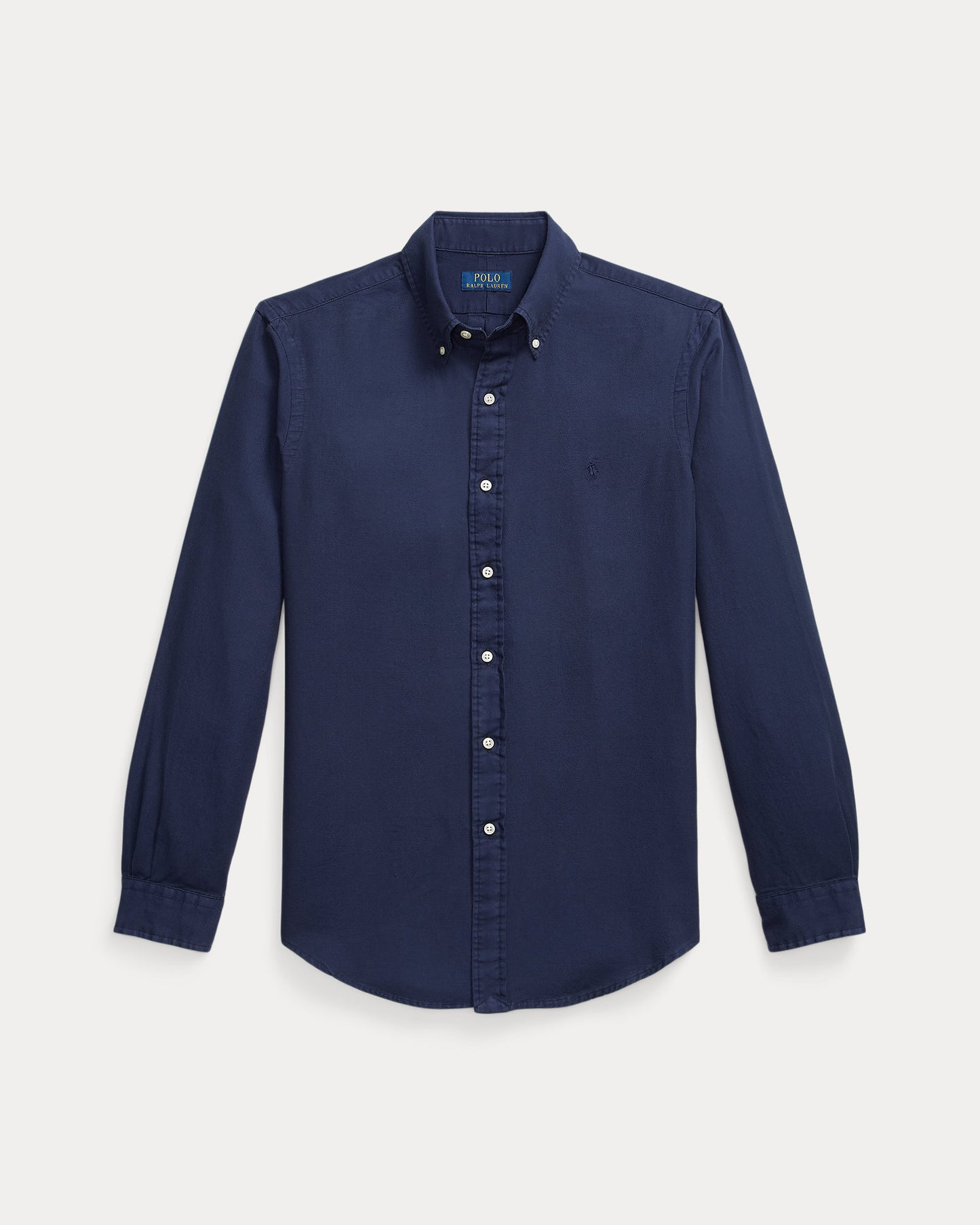 CAMISA CUSTOM FIT DE DOBBY CON TEXTURA CRUISE NAVY