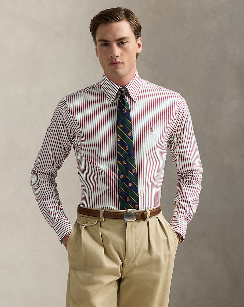 CAMISA EN POPELINA CUSTOM FIT A RAYAS